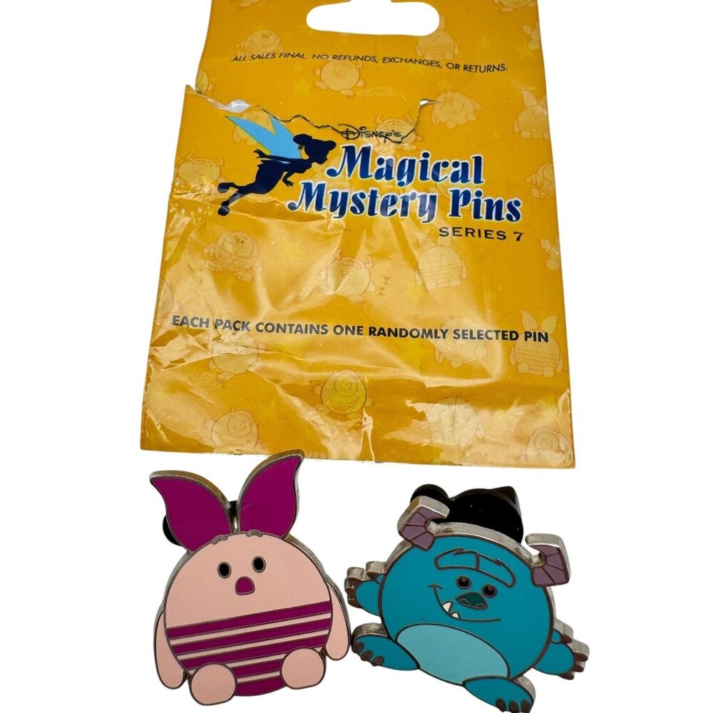 Disney Magical Mystery Pins Series 7 Piglet & Sulley Parks Pins